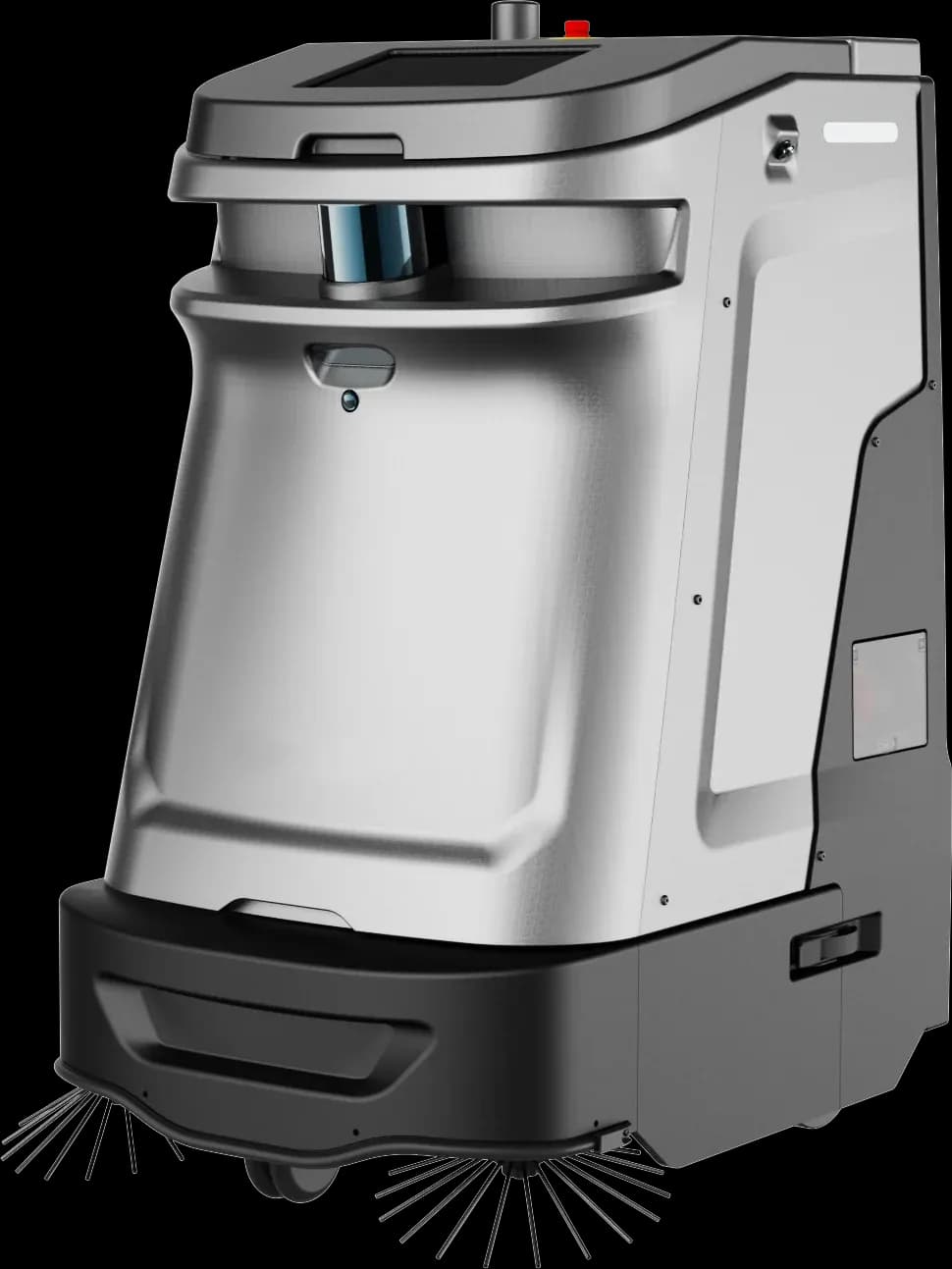 Cenobot SP50 vacuum sweeper, three-quarter view
